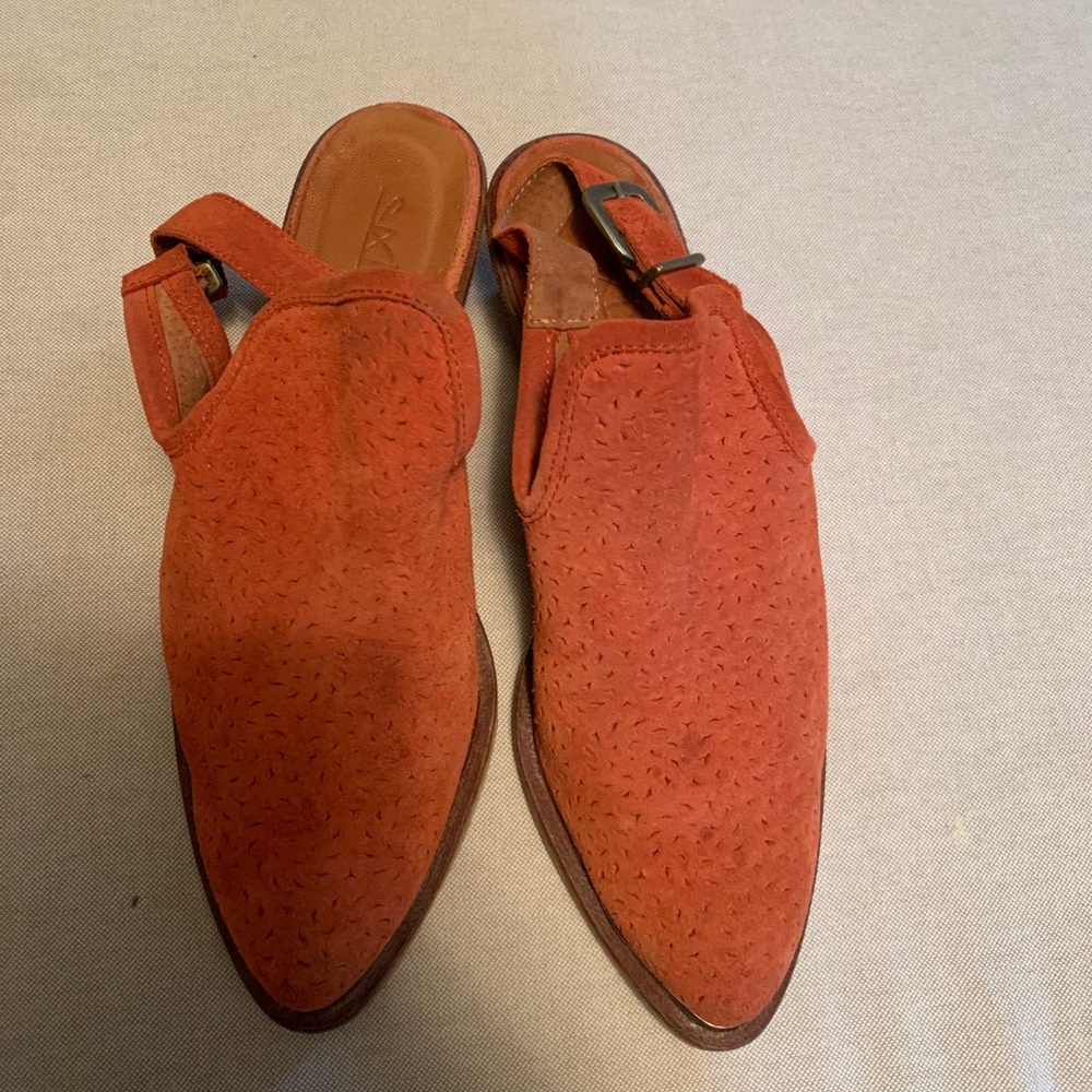 Sundance Catalog- suede slingback loafers size 38